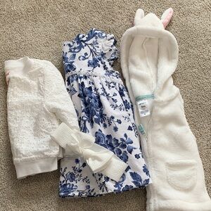 Adorable spring dress with vest and jacket